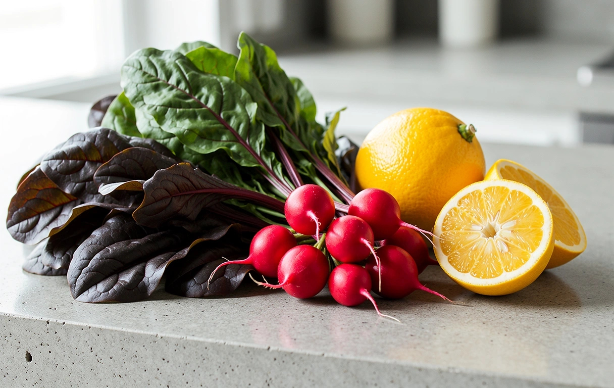 Frische Zutaten für gesunde Ernährung